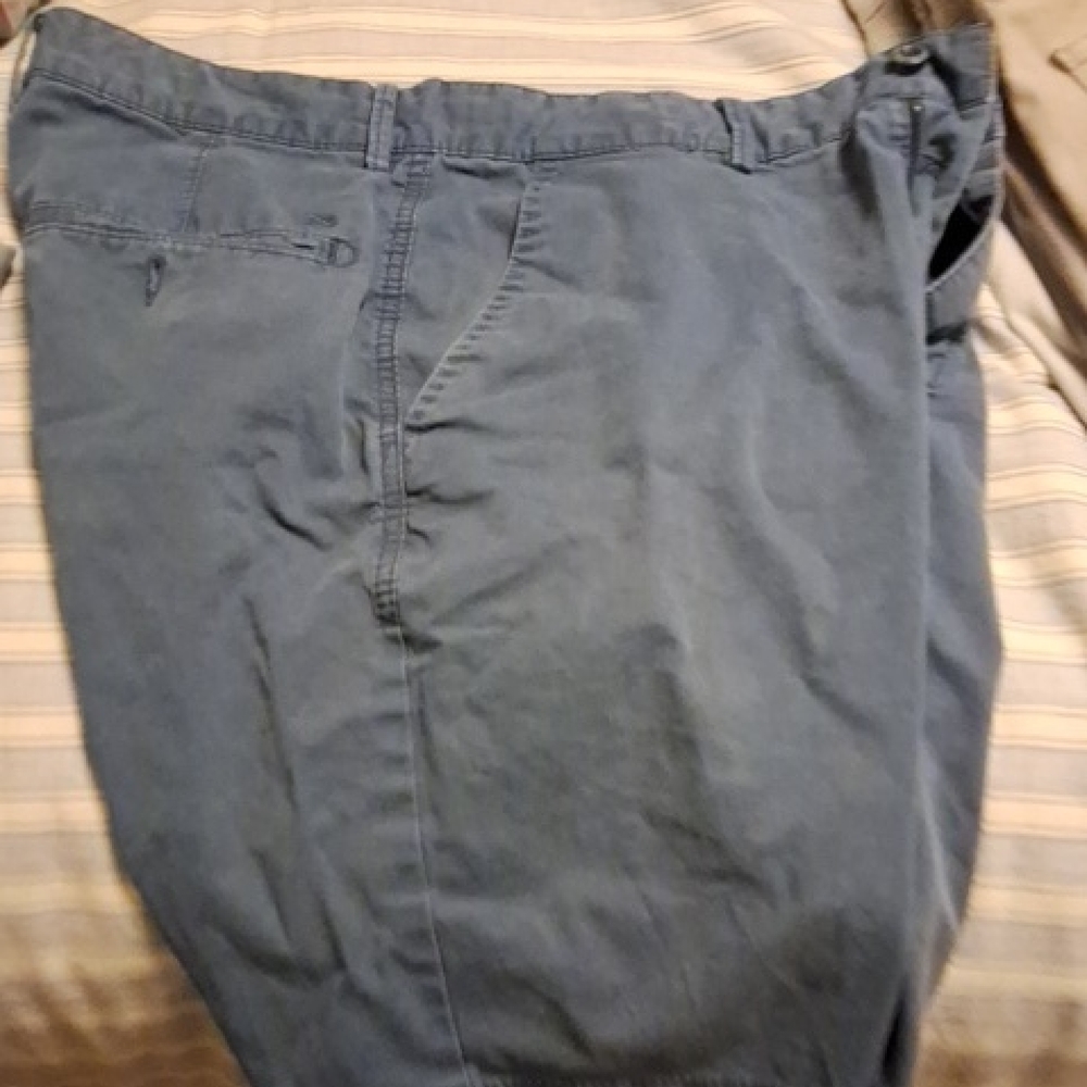 Classic Flat Front Men's Slate Gray Chino Shorts